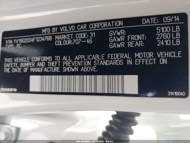 YV1902SS4F1234768 Volvo V60 T6 R-design Platinum