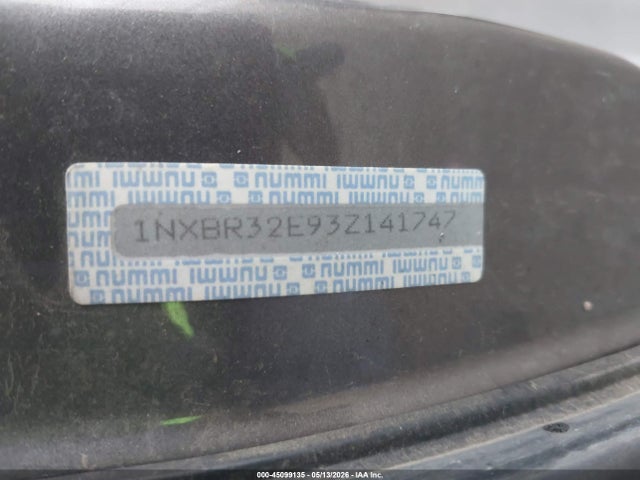 Продажа на аукционе авто 2003 Toyota Corolla Ce, vin: 1NXBR32E93Z141747, номер лота: 45099135
