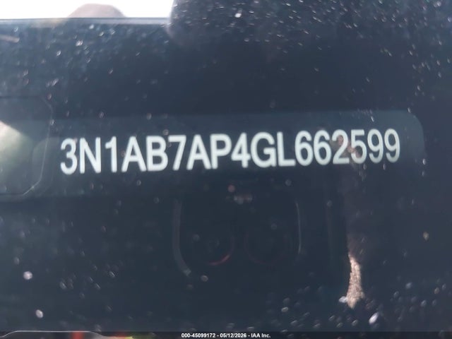 3N1AB7AP4GL662599 Nissan Sentra Fe+ S/s/sl/sr/sv