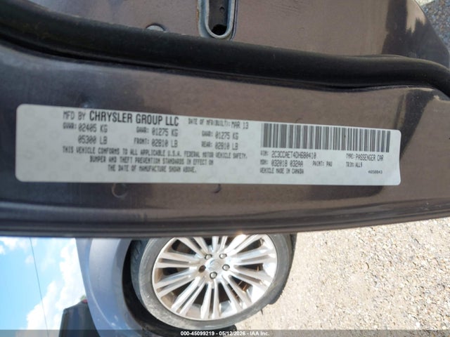 Продаж на аукціоні авто 2013 Chrysler 300c, vin: 2C3CCAET4DH680410, номер лоту: 45099219