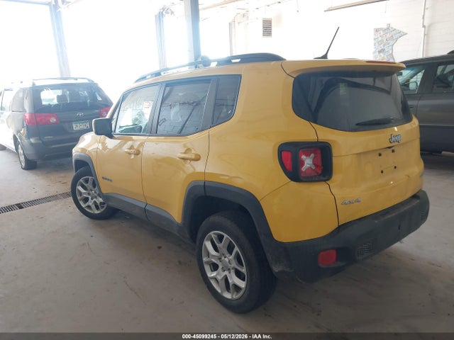 2016 Jeep Renegade Latitude მანქანა იყიდება აუქციონზე, vin: ZACCJBBT2GPD57861, აუქციონის ნომერი: 45099245
