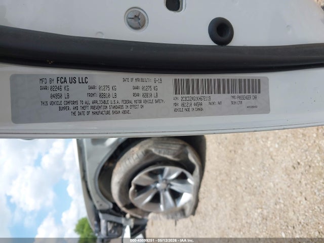 2019 Dodge Challenger Sxt მანქანა იყიდება აუქციონზე, vin: 2C3CDZAG1KH672119, აუქციონის ნომერი: 45099251