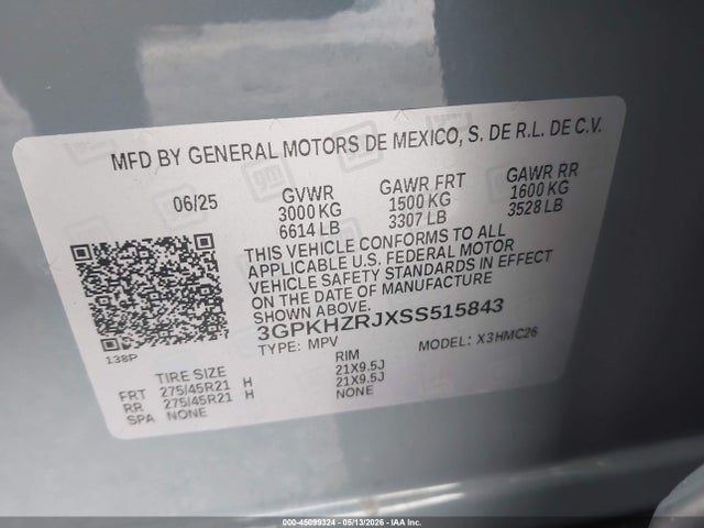 Honda Prologue Elite 2025 3GPKHZRJXSS515843 Image 9