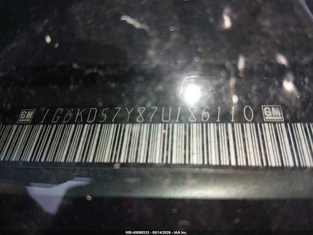 Продаж на аукціоні авто 2007 Cadillac Dts V8, vin: 1G6KD57Y87U186110, номер лоту: 45099333