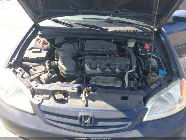 45099347 :رقم المزاد ، JHMES26732S002203 vin ، 2002 Honda Civic Ex مزاد بيع