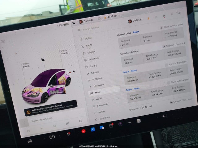 Aukcja sprzedaży 2020 Tesla Model 3 Long Range Dual Motor All-wheel Drive, vin: 5YJ3E1EB2LF618876, numer aukcji: 45099435