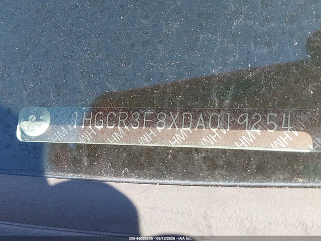 45099586 :رقم المزاد ، 1HGCR3F8XDA019254 vin ، 2013 Honda Accord Ex-l V-6 مزاد بيع