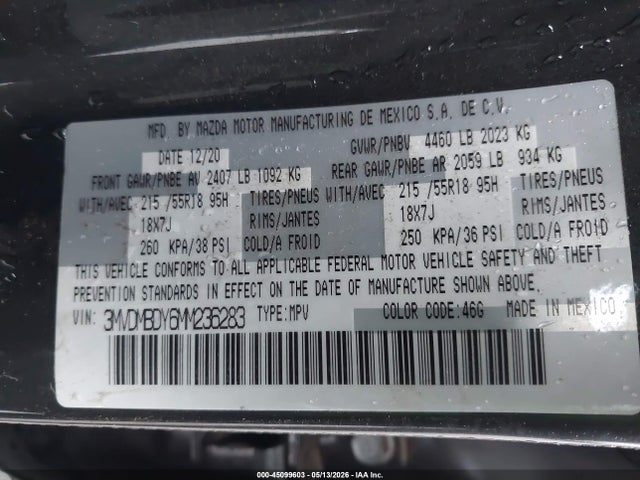Mazda Cx-30 2.5 Turbo Premium 2021 3MVDMBDY6MM236283 Image 9