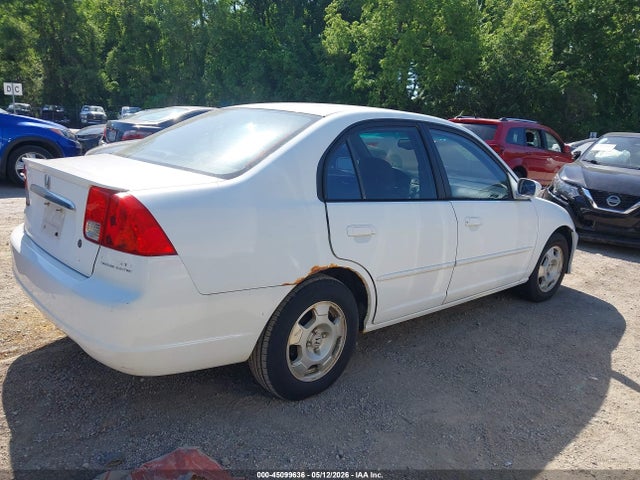 2003 Honda Civic Hybrid მანქანა იყიდება აუქციონზე, vin: JHMES96643S001580, აუქციონის ნომერი: 45099636