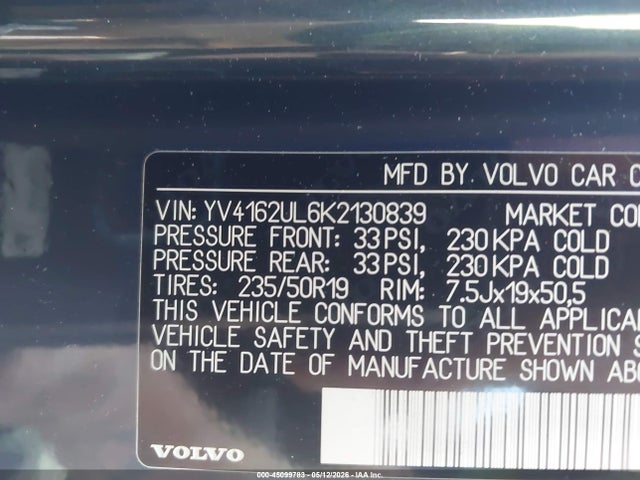 YV4162UL6K2130839 Volvo Xc40 T5 Inscription