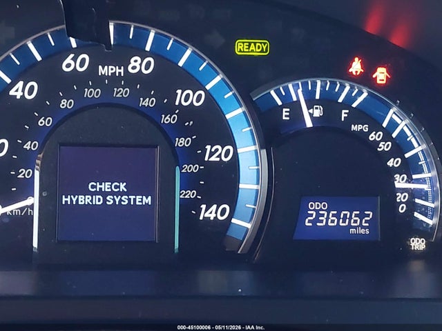 Продаж на аукціоні авто 2013 Toyota Camry Hybrid Xle, vin: 4T1BD1FK0DU070488, номер лоту: 45100006