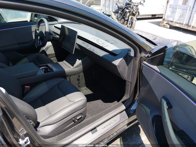 45100049 :رقم المزاد ، 5YJ3E1EAXSF057364 vin ، 2025 Tesla Model 3 Long Range Rear-wheel Drive/standard Rear-wheel Drive مزاد بيع