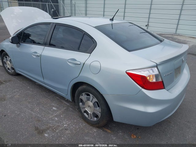 Aukcja sprzedaży 2012 Honda Civic Hybrid, vin: JHMFB4F21CS006787, numer aukcji: 45100108