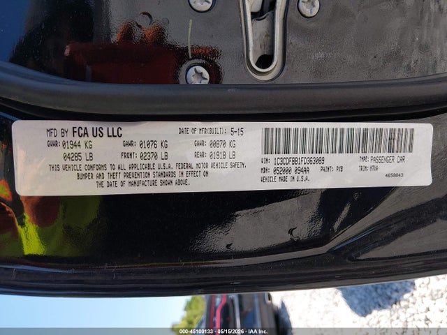 Dodge DART SXT 2015 1C3CDFBB1FD363089 Image 9