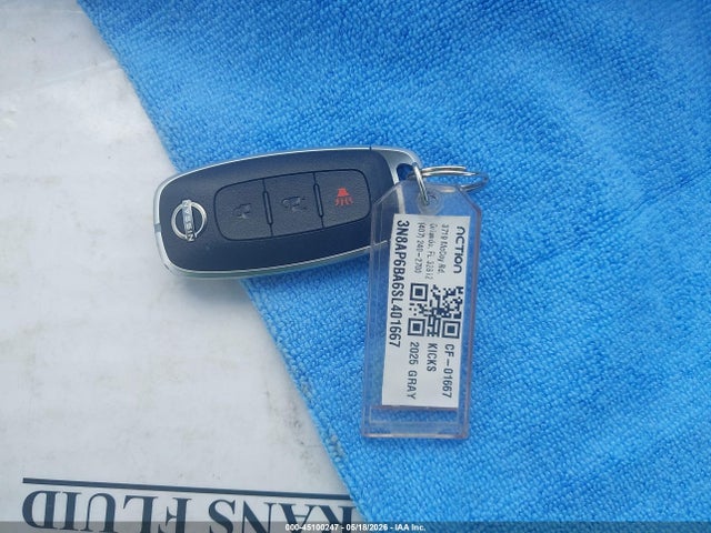 Продажа на аукционе авто 2025 Nissan Kicks S Fwd, vin: 3N8AP6BA6SL401667, номер лота: 45100247