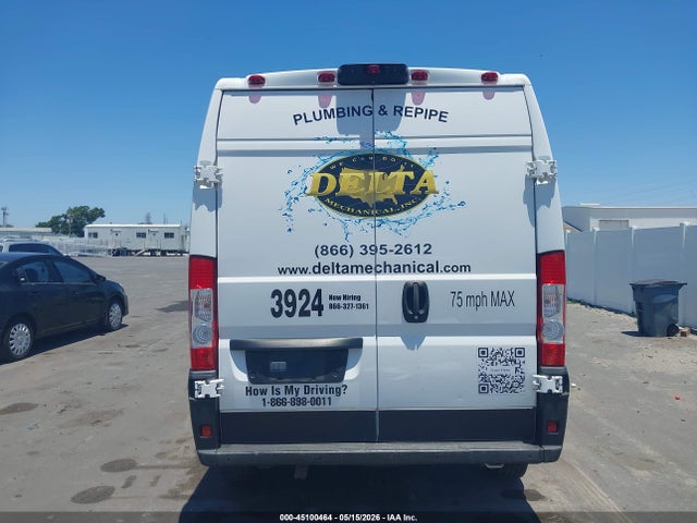 Продажа на аукционе авто 2022 Ram Promaster 2500 High Roof 159 Wb, vin: 3C6LRVDG3NE113924, номер лота: 45100464