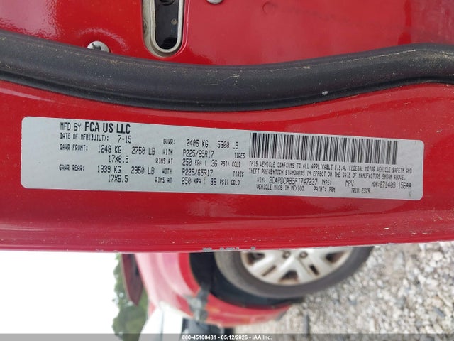 Aukcja sprzedaży 2015 Dodge Journey American Value Pkg, vin: 3C4PDCAB5FT747237, numer aukcji: 45100481