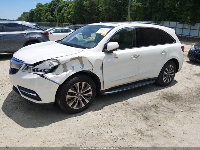 Продаж на аукціоні авто 2015 Acura Mdx Technology Package, vin: 5FRYD3H44FB012886, номер лоту: 45100514