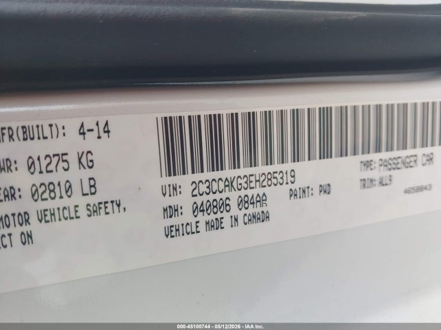 Aukcja sprzedaży 2014 Chrysler 300c Awd, vin: 2C3CCAKG3EH285319, numer aukcji: 45100744