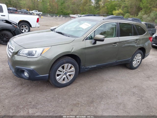 45100838 :رقم المزاد ، 4S4BSAHC3F3291331 vin ، 2015 Subaru Outback 2.5i Premium مزاد بيع