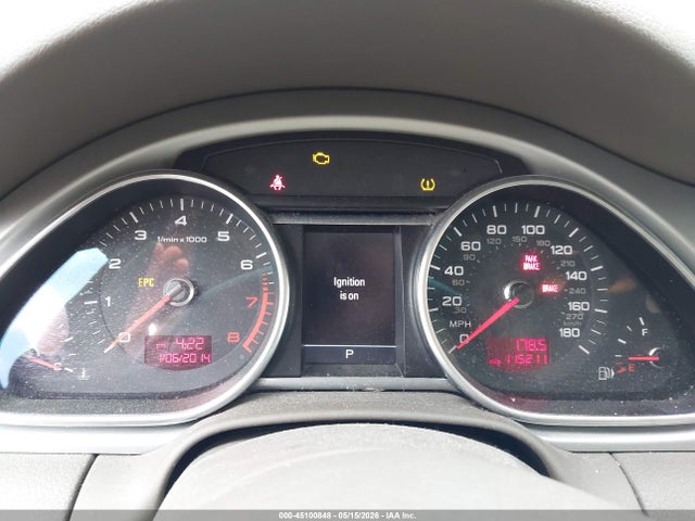 2011 Audi Q7 3.0t Premium მანქანა იყიდება აუქციონზე, vin: WA1LGAFE2BD008950, აუქციონის ნომერი: 45100848