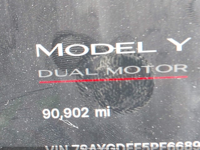 45100860 :رقم المزاد ، 7SAYGDEF5PF668944 vin ، 2023 Tesla Model Y Performance Dual Motor All-wheel Drive مزاد بيع