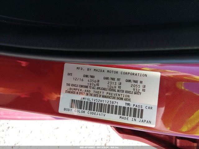 Mazda Mazda6 Touring 2017 JM1GL1V52H1123871 Image 9