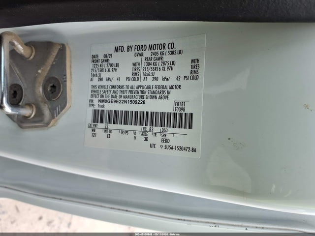 Ford Transit Connect Xl Passenger 2022 NM0GE9E22N1509228 Image 9
