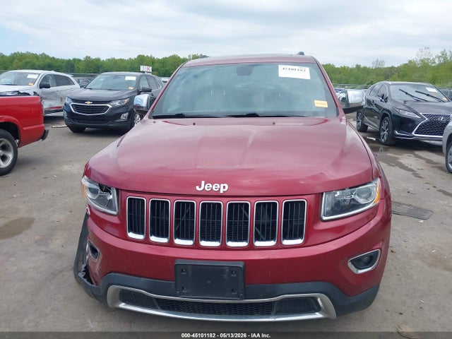 Продажа на аукционе авто 2015 Jeep Grand Cherokee Limited, vin: 1C4RJFBG1FC625418, номер лота: 45101182