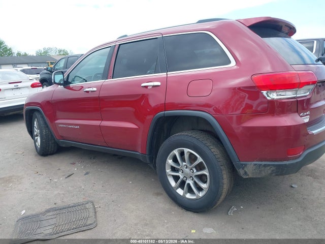 Продажа на аукционе авто 2015 Jeep Grand Cherokee Limited, vin: 1C4RJFBG1FC625418, номер лота: 45101182