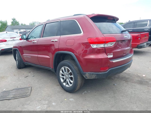 Продажа на аукционе авто 2015 Jeep Grand Cherokee Limited, vin: 1C4RJFBG1FC625418, номер лота: 45101182