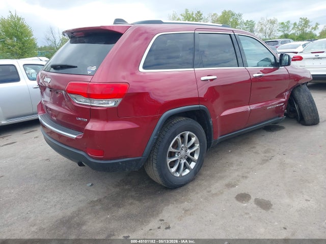 Продажа на аукционе авто 2015 Jeep Grand Cherokee Limited, vin: 1C4RJFBG1FC625418, номер лота: 45101182