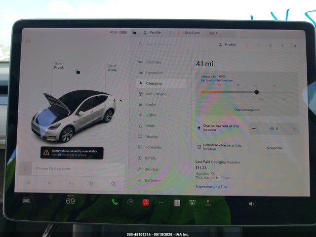 45101214 :رقم المزاد ، 5YJYGDEE7MF287421 vin ، 2021 Tesla Model Y Long Range Dual Motor All-wheel Drive مزاد بيع