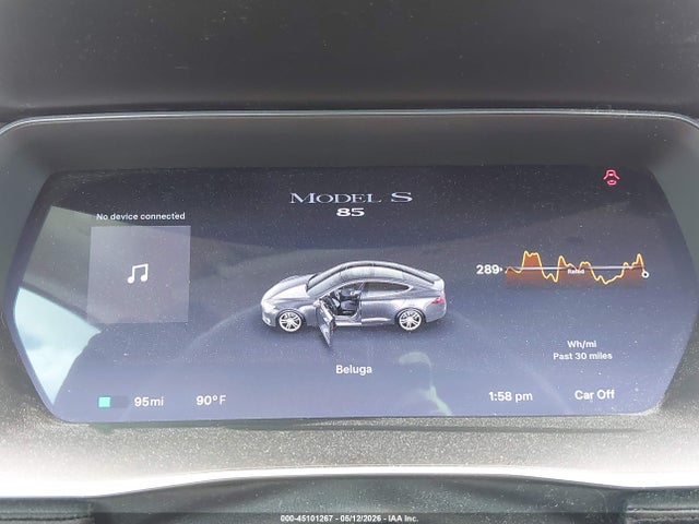 45101267 :رقم المزاد ، 5YJSA1H11EFP47589 vin ، 2014 Tesla Model S P85 مزاد بيع