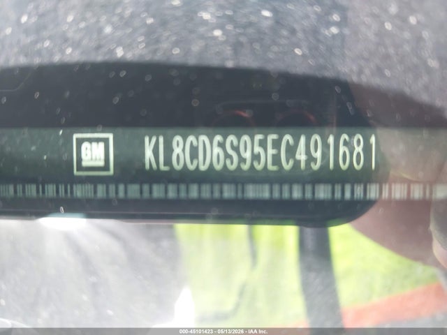 45101423 :رقم المزاد ، KL8CD6S95EC491681 vin ، 2014 Chevrolet Spark 1lt Auto مزاد بيع