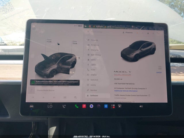 Auction sale of the 2022 Tesla Model Y Performance Dual Motor All-wheel Drive, vin: 7SAYGDEF7NF465132, lot number: 45101762