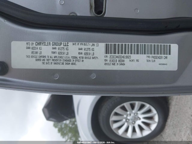 Продаж на аукціоні авто 2013 Chrysler 300 Motown, vin: 2C3CCAAG5DH618829, номер лоту: 45101947