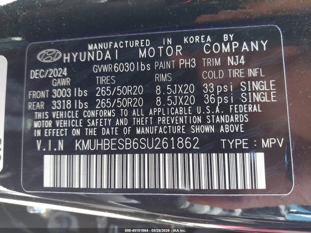 Genesis Gv80 2.5t Advanced Awd 2025 KMUHBESB6SU261862 Image 9