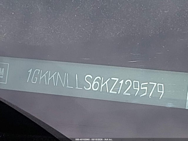 Продаж на аукціоні авто 2019 Gmc Acadia Sle-2, vin: 1GKKNLLS6KZ129579, номер лоту: 45102065