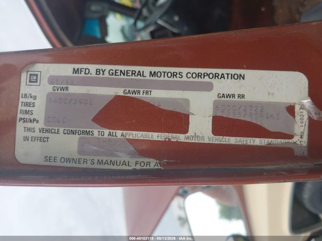 45102118 :رقم المزاد ، 1GCGC24M0CF356108 vin ، 1982 Chevrolet C20 مزاد بيع
