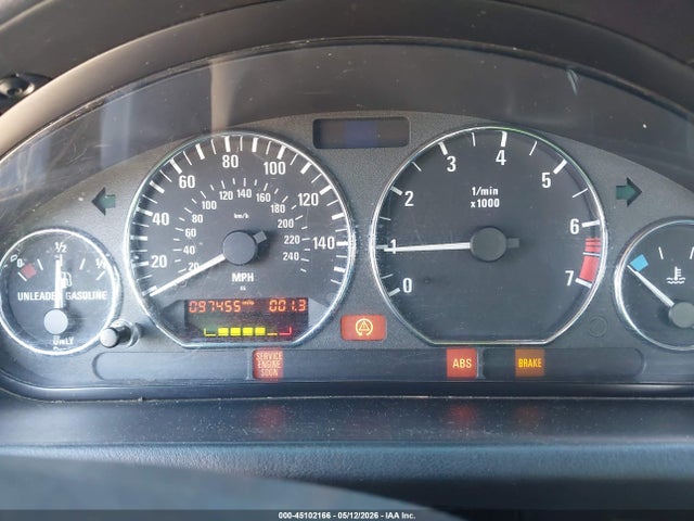 2001 Bmw Z3 2.5i მანქანა იყიდება აუქციონზე, vin: WBACN334X1LK48560, აუქციონის ნომერი: 45102166