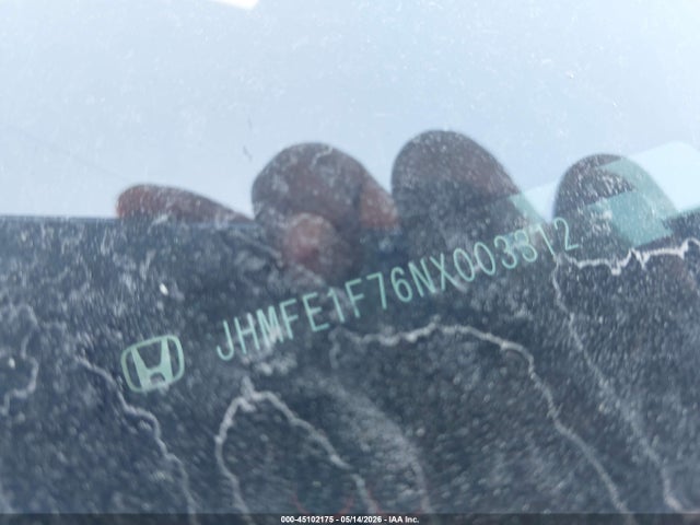 45102175 :رقم المزاد ، JHMFE1F76NX003312 vin ، 2022 Honda Civic Ex مزاد بيع
