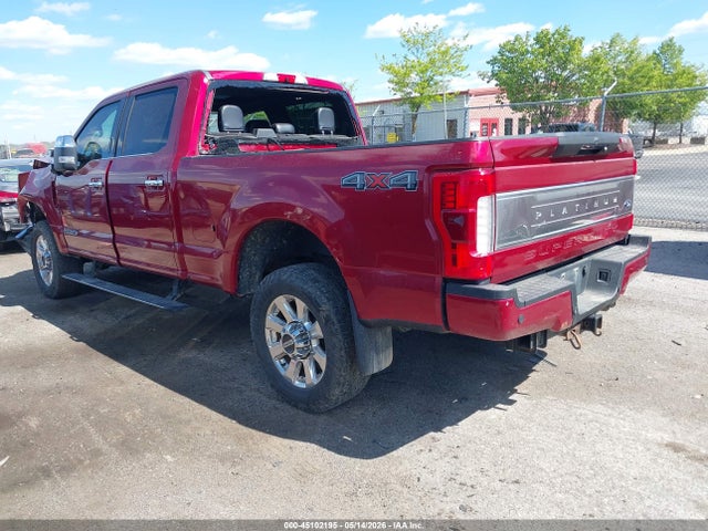 45102195 :رقم المزاد ، 1FT8W3BT2JEB64252 vin ، 2018 Ford F-350 Platinum مزاد بيع
