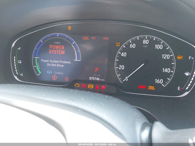 45102258 :رقم المزاد ، 19XZE4F52KE031778 vin ، 2019 Honda Insight Ex مزاد بيع