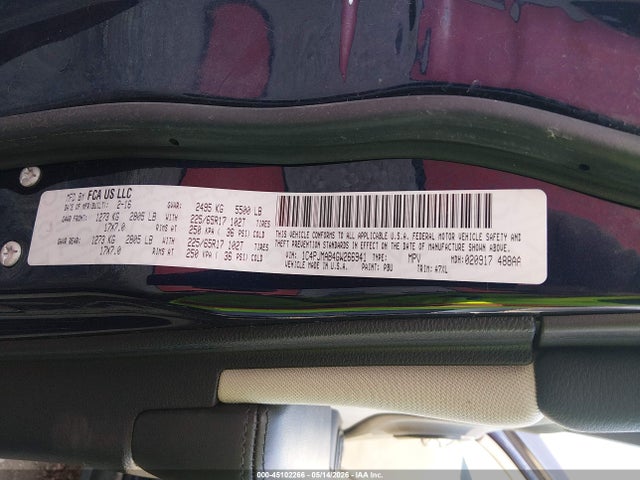 Продаж на аукціоні авто 2016 Jeep Cherokee Sport, vin: 1C4PJMAB4GW266941, номер лоту: 45102266