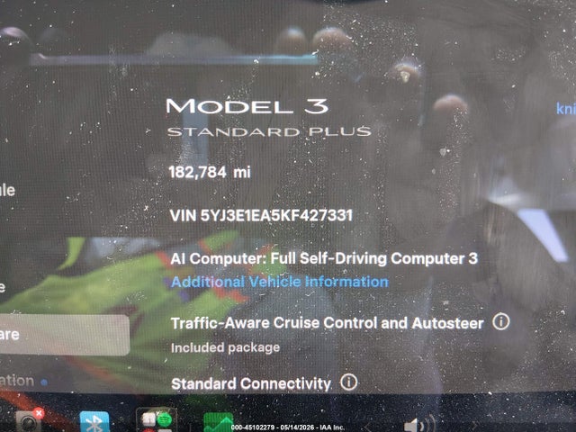Aukcja sprzedaży 2019 Tesla Model 3 Long Range/mid Range/standard Range/standard Range Plus, vin: 5YJ3E1EA5KF427331, numer aukcji: 45102279