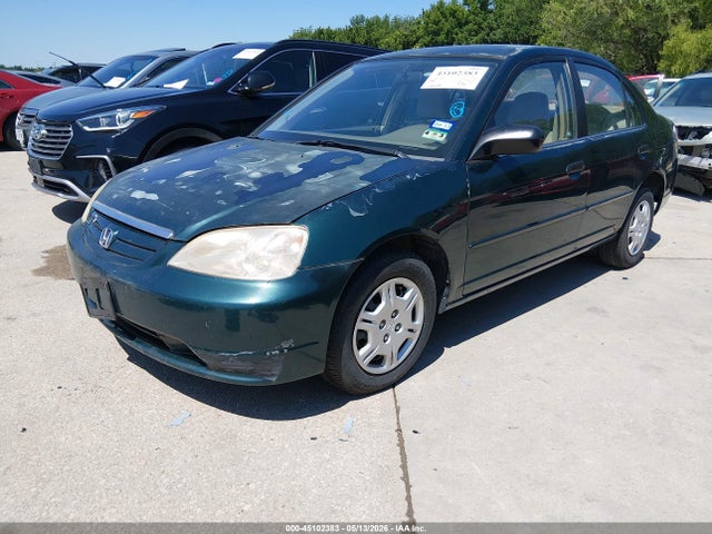 45102383 :رقم المزاد ، 2HGES16581H561098 vin ، 2001 Honda Civic Lx مزاد بيع