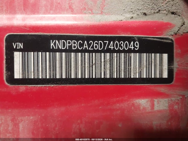 Продажа на аукционе авто 2013 Kia Sportage Lx, vin: KNDPBCA26D7403049, номер лота: 45102575