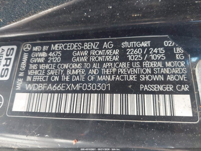 Продажа на аукционе авто 1991 Mercedes-benz 500 Sl, vin: WDBFA66EXMF030301, номер лота: 45102601