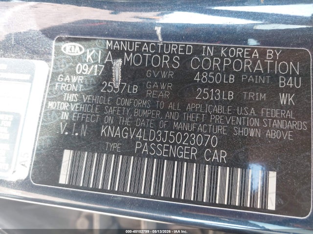 KIA Optima Plug-in Hybrid Ex 2018 KNAGV4LD3J5023070 Image 9
